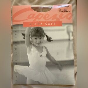 Capezio Kids Ballet Footed Tights - Tan - 2-6